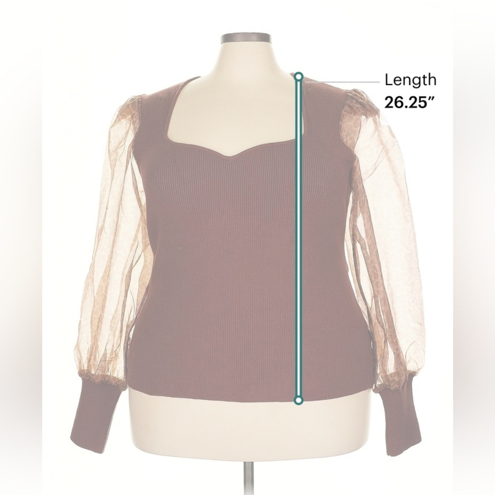 Dolan Left Coast Collection Plus Size Burgundy Sw… - image 6